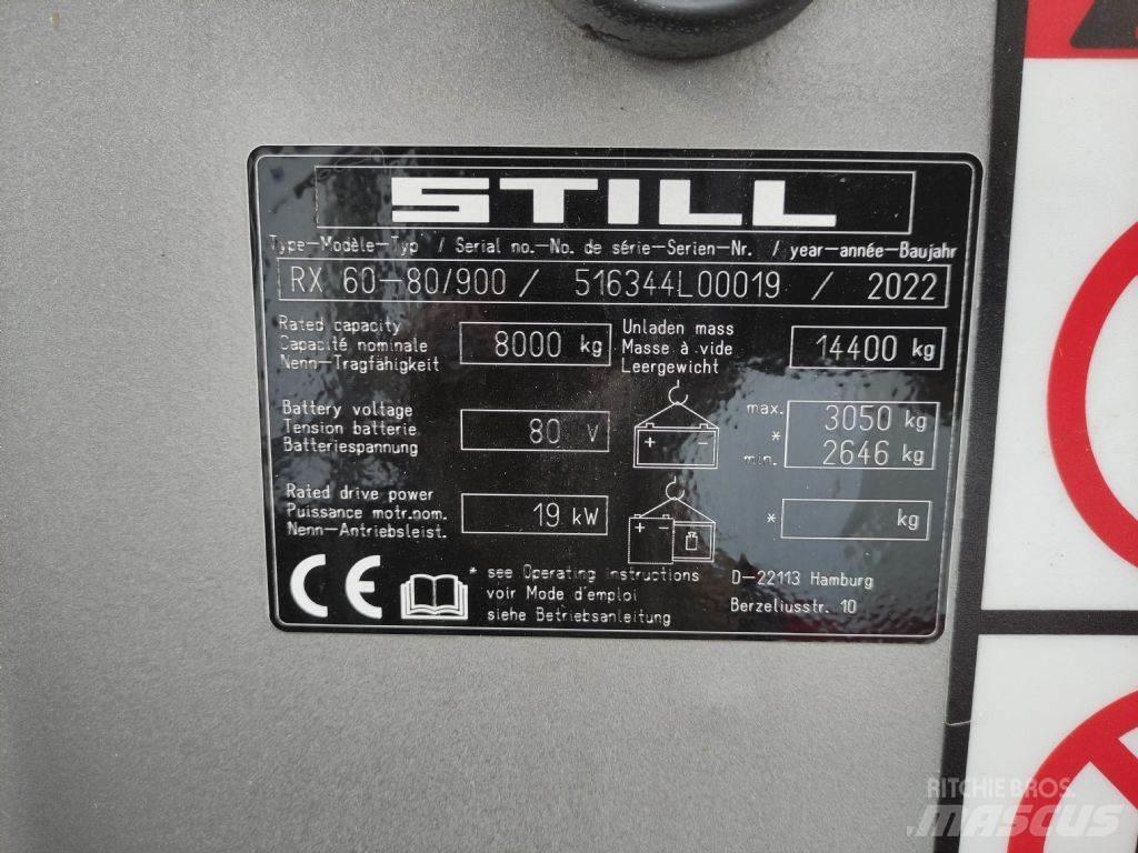 Still RX60-80/900 Elektriniai šakiniai krautuvai