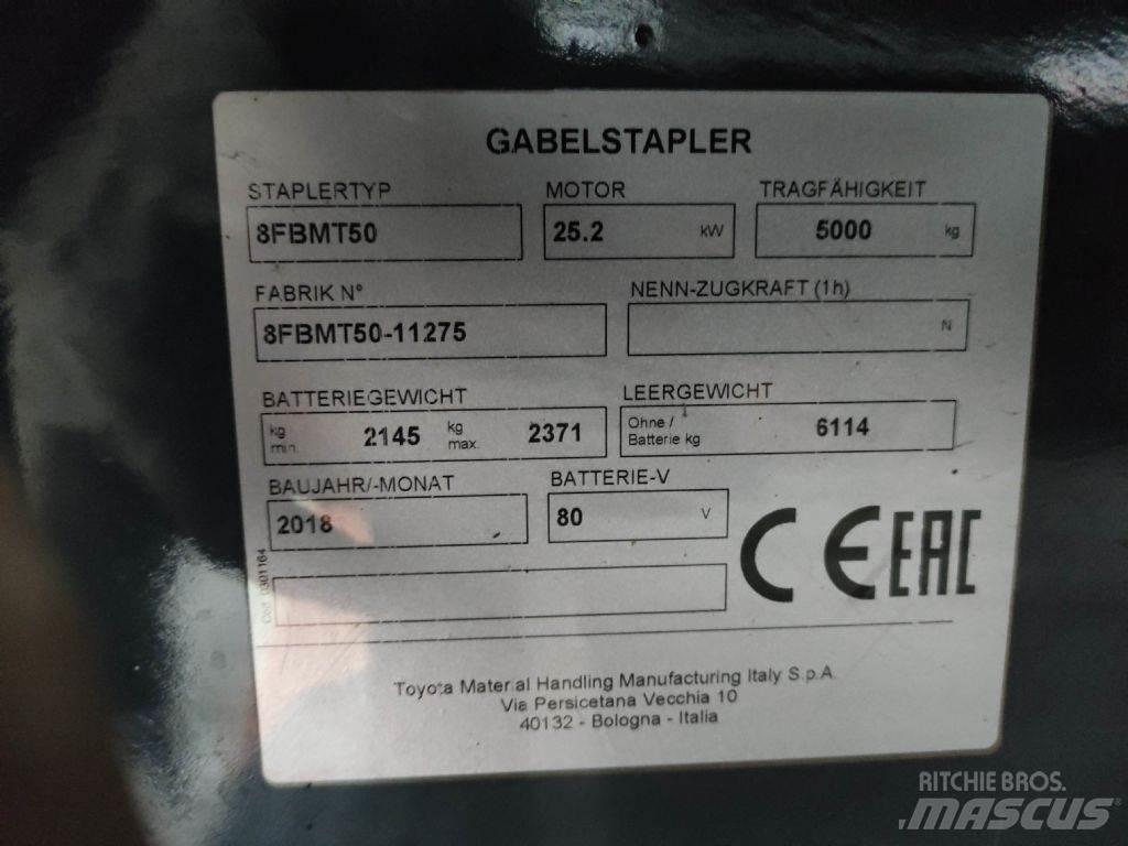 Toyota 8FBMT50 Elektriniai šakiniai krautuvai