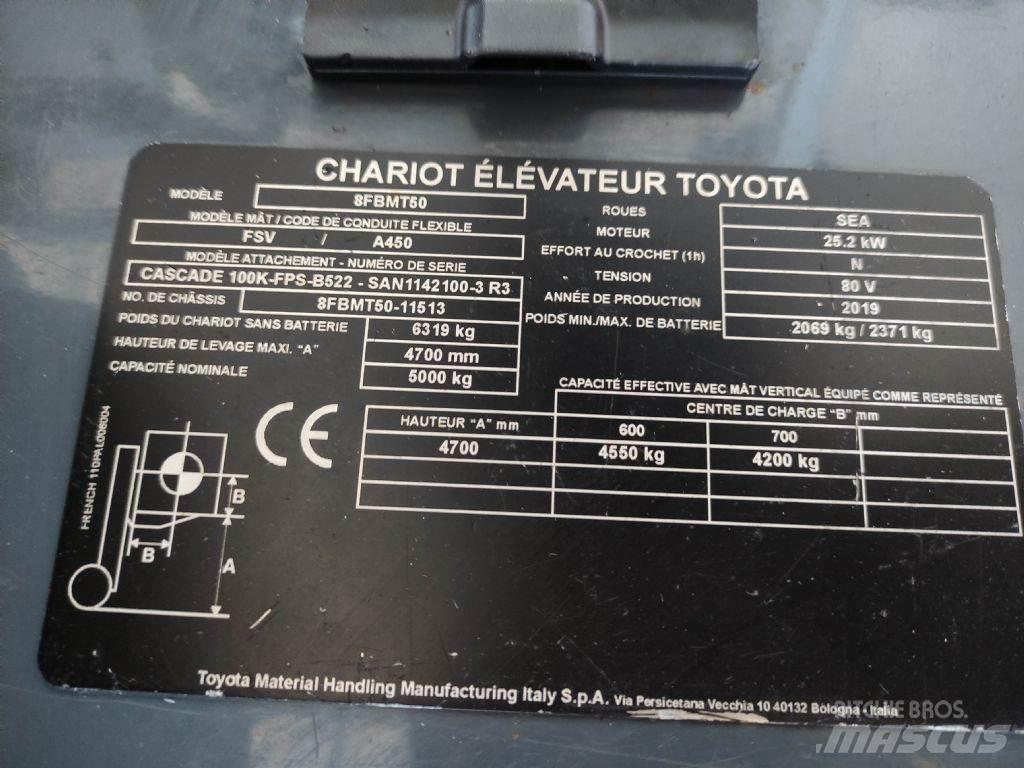 Toyota 8FBMT50 Elektriniai šakiniai krautuvai