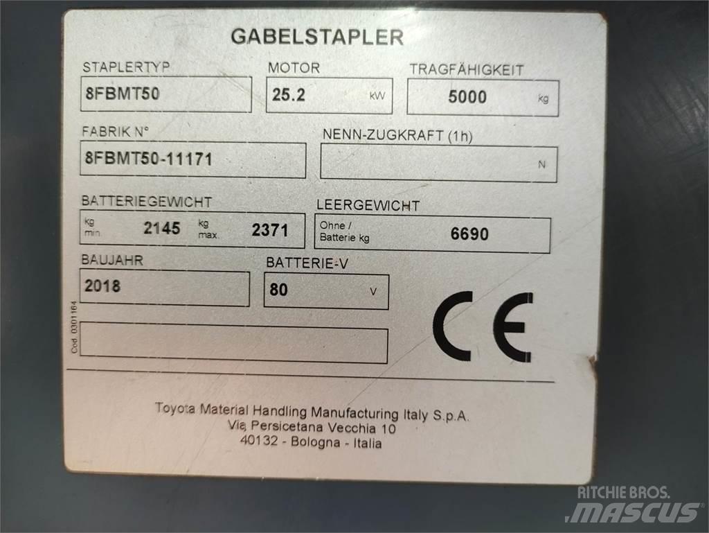 Toyota 8FBMT50 Elektriniai šakiniai krautuvai