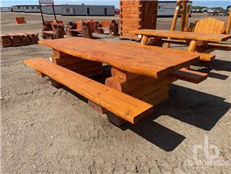  9 ft 6 in Artistic Log Picnic Table