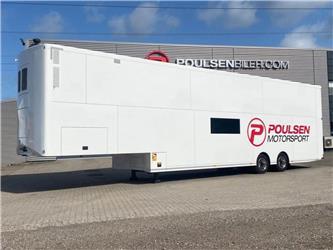  Trailer AK Race Trailers för 3 bilar och fin bodel