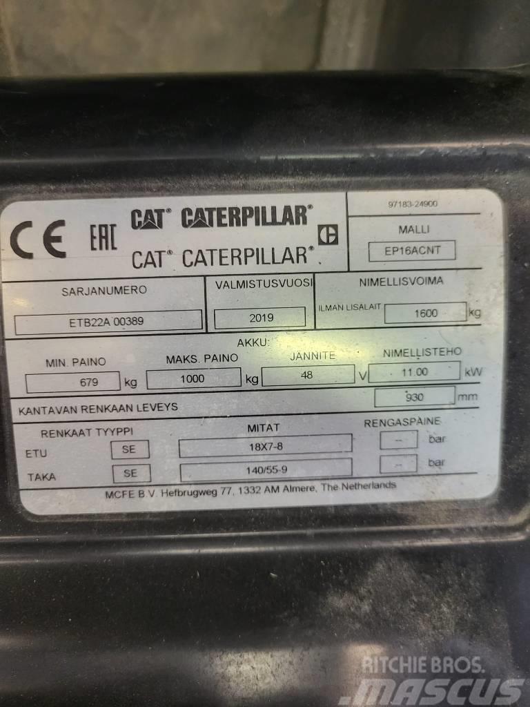 CAT EP16 ACNT " Lappeenrannassa" Elektriniai šakiniai krautuvai