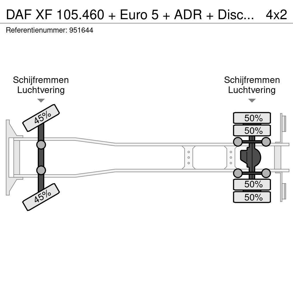 DAF XF 105.460 + Euro 5 + ADR + Discounted from 17.950 Važiuoklė su kabina