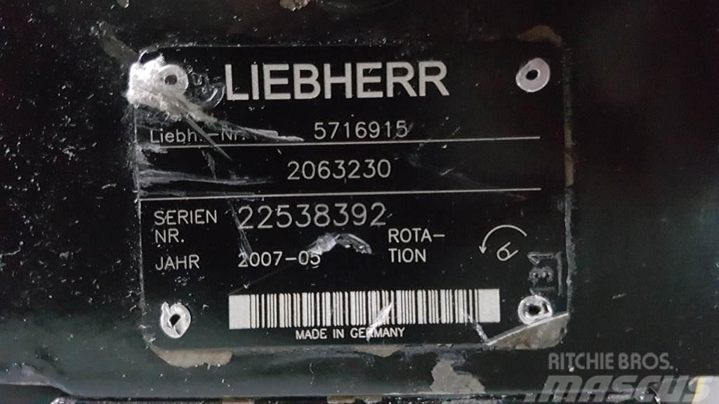 Liebherr 5716915 - L566/L574 - Drive pump/Fahrpumpe/Rijpomp Hidraulikos įrenginiai