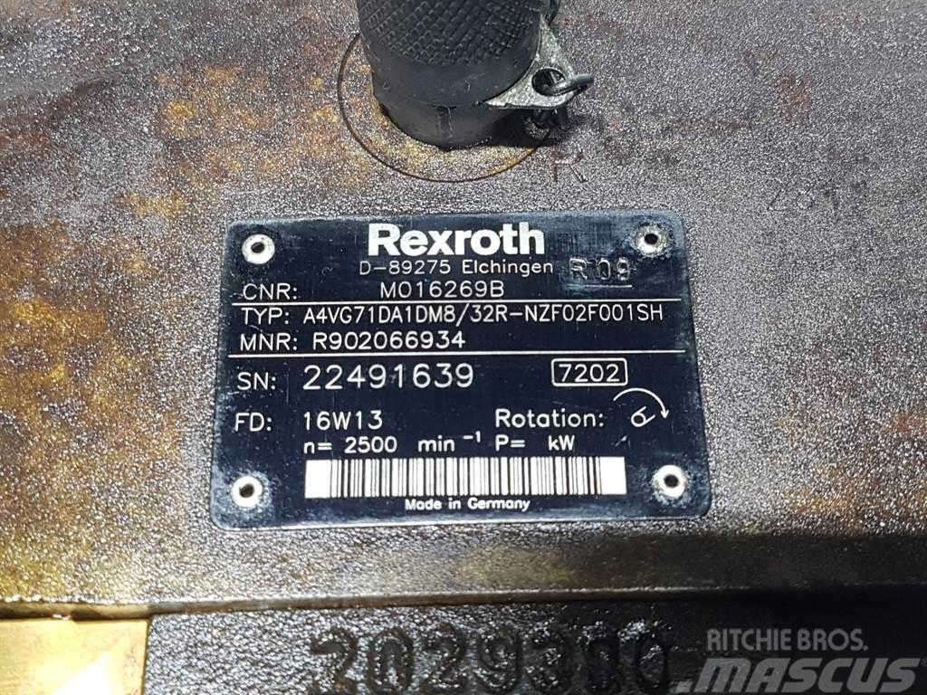 Rexroth A4VG71DA1DM8/32R - Drive pump/Fahrpumpe/Rijpomp Hidraulikos įrenginiai