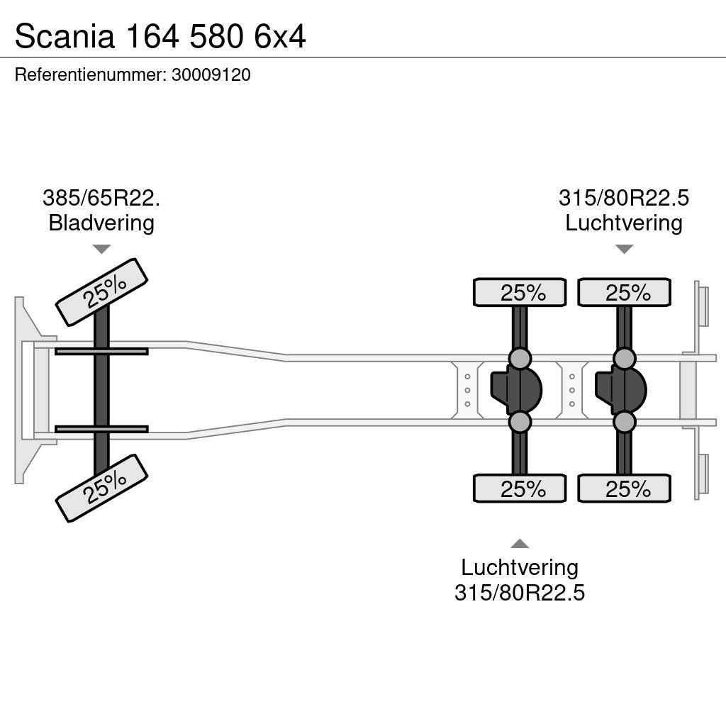 Scania 164 580 6x4 Važiuoklė su kabina