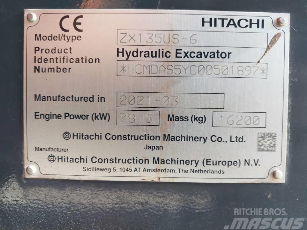 Hitachi ZX 135 US-6 Vikšriniai ekskavatoriai