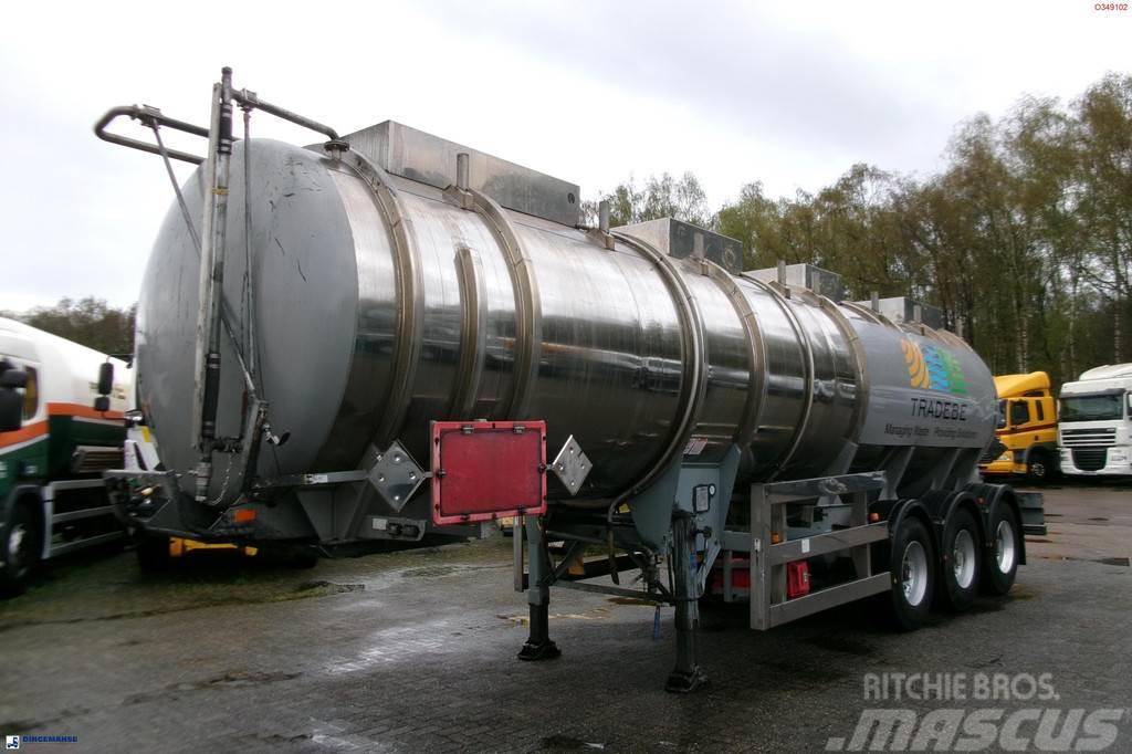  Clayton Chemical tank inox 30 m3 / 1 comp Cisternos puspriekabės