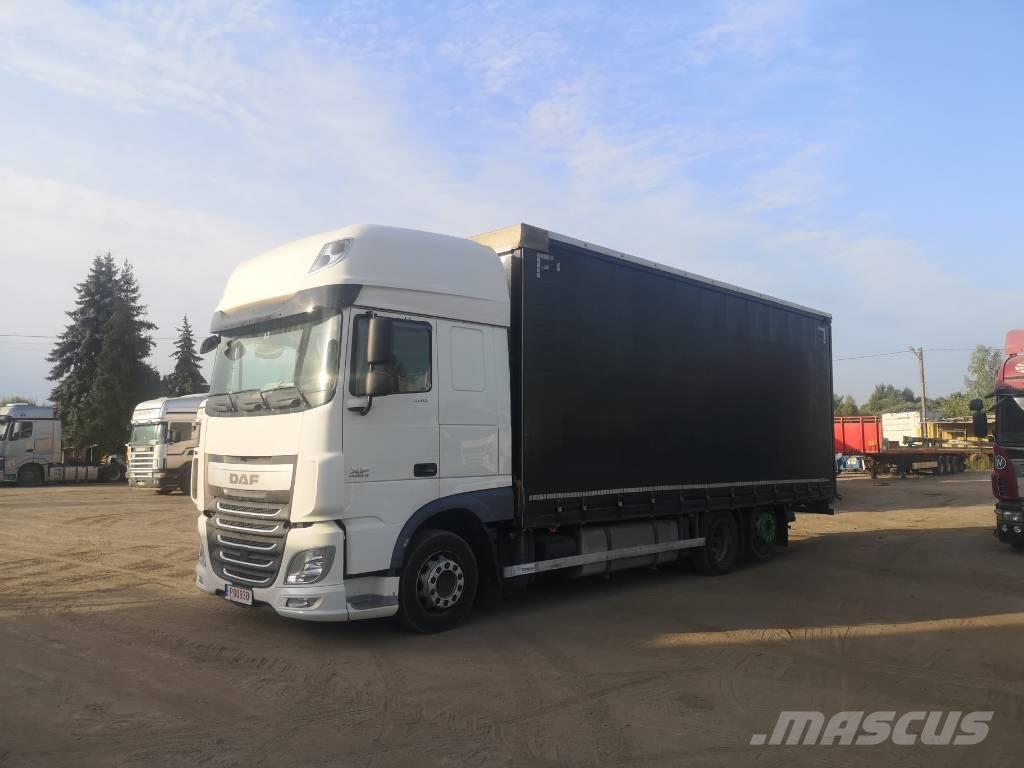 DAF XF 480 6x2 Jumbo Priekabos su tentu
