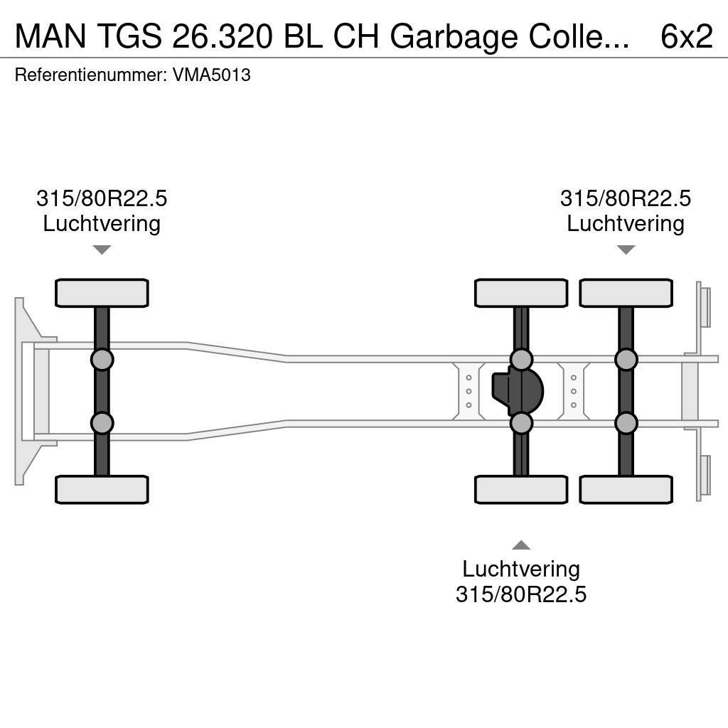 MAN TGS 26.320 BL CH Garbage Collector (3 units) Šiukšliavežės