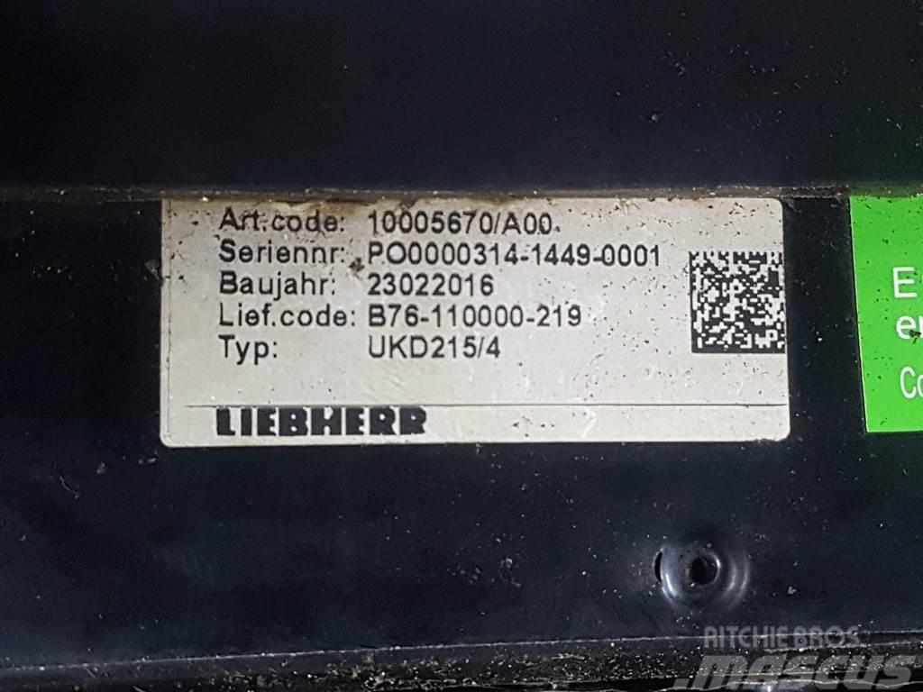 Liebherr A934C-10005670-UKD215/4-Airco condenser/Koeler Važiuoklė ir suspensija