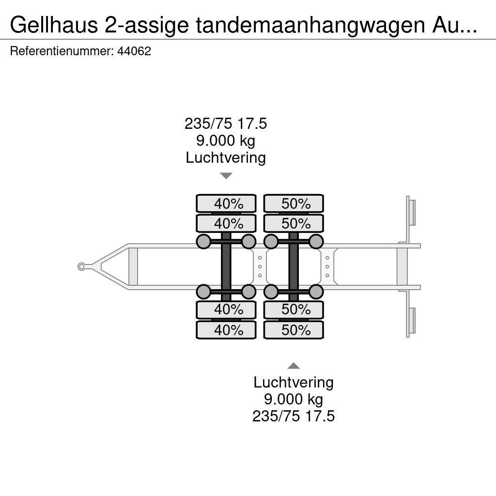  GELLHAUS 2-assige tandemaanhangwagen Ausziehbar Platformos / Pakrovimas iš šono
