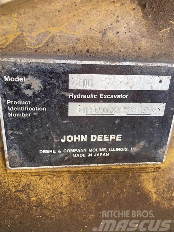 John Deere 50G Mini ekskavatoriai < 7 t