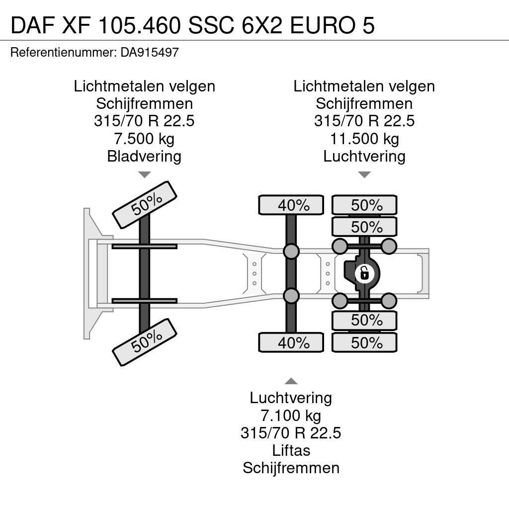 DAF XF 105.460 SSC 6X2 EURO 5 Naudoti vilkikai