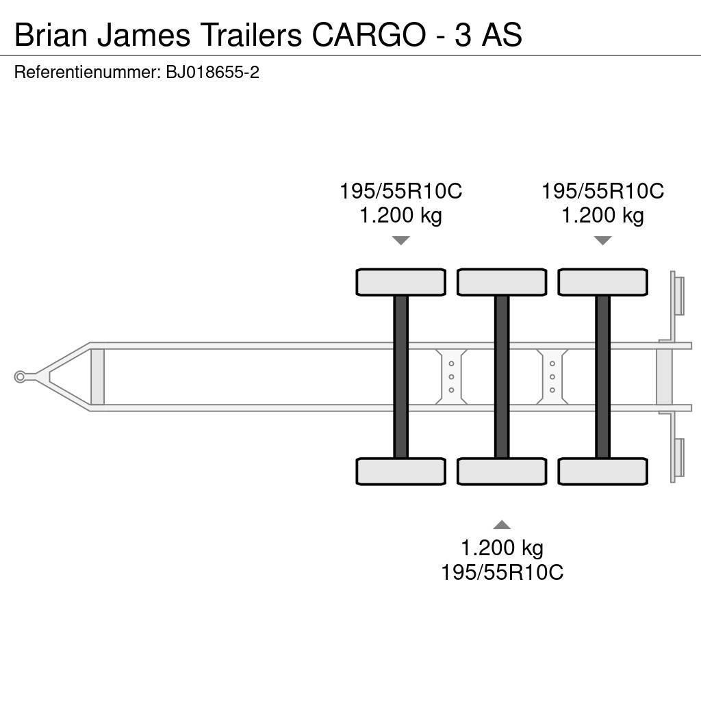 Brian James Trailers CARGO - 3 AS Autovežių priekabos