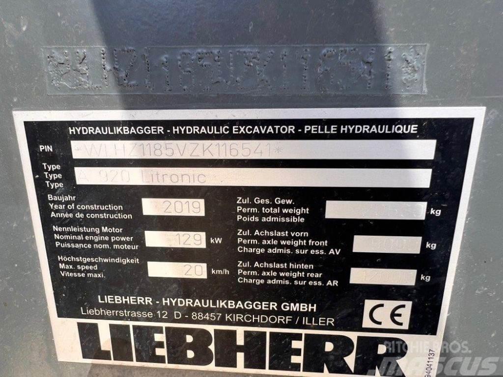 Liebherr A 920 Litronic Ratiniai ekskavatoriai