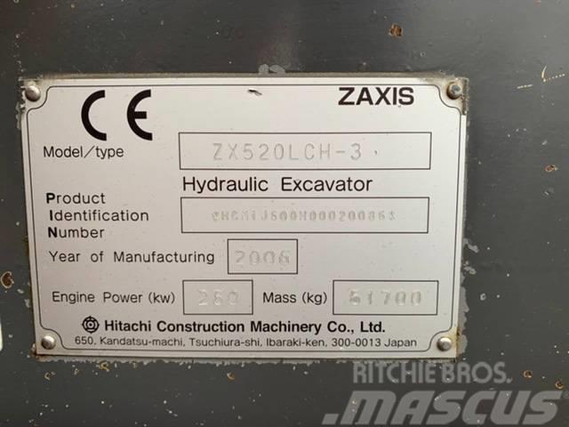 Hitachi ZX520LCH-3, low hours Vikšriniai ekskavatoriai