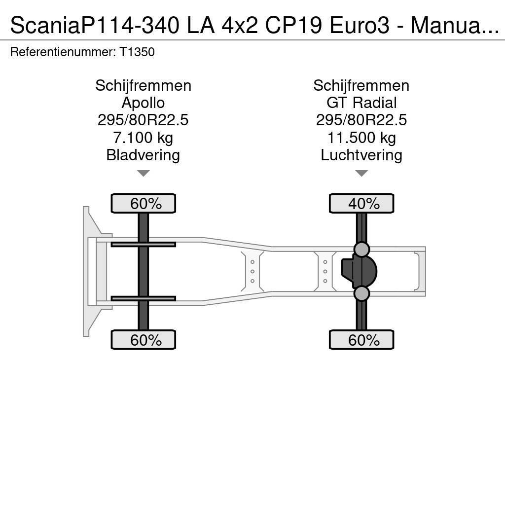 Scania P114-340 LA 4x2 CP19 Euro3 - Manual - Side Skirts Naudoti vilkikai