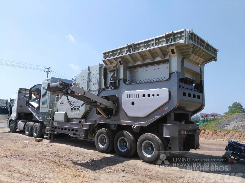 Liming Y3S23G93E46Y55B Portable Mobile Jaw&Cone Crusher Mobilūs smulkintuvai