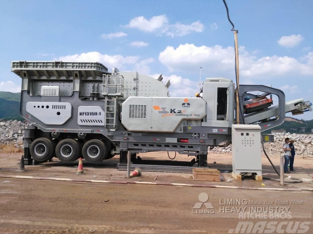 Liming Y3S23G93E46Y55B Portable Mobile Jaw&Cone Crusher Mobilūs smulkintuvai