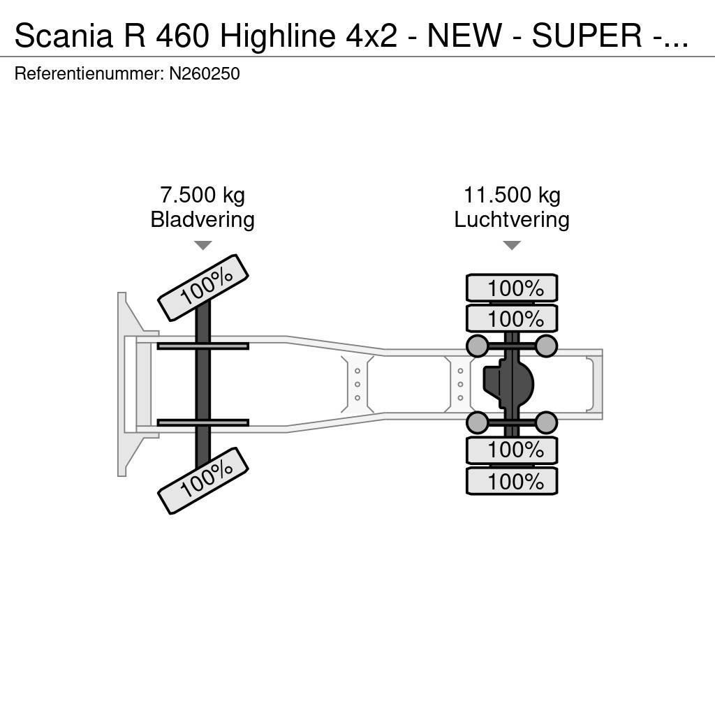 Scania R 460 Highline 4x2 - NEW - SUPER - Retarder - Navi Naudoti vilkikai