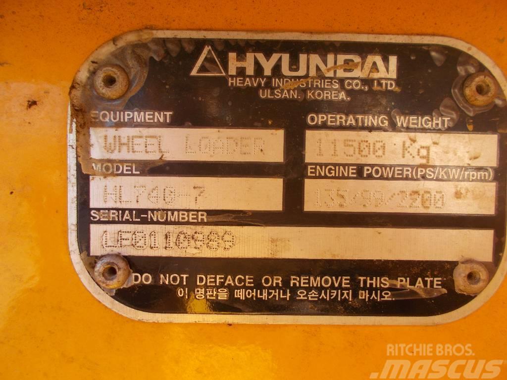 Hyundai HL 740-7 Naudoti ratiniai krautuvai