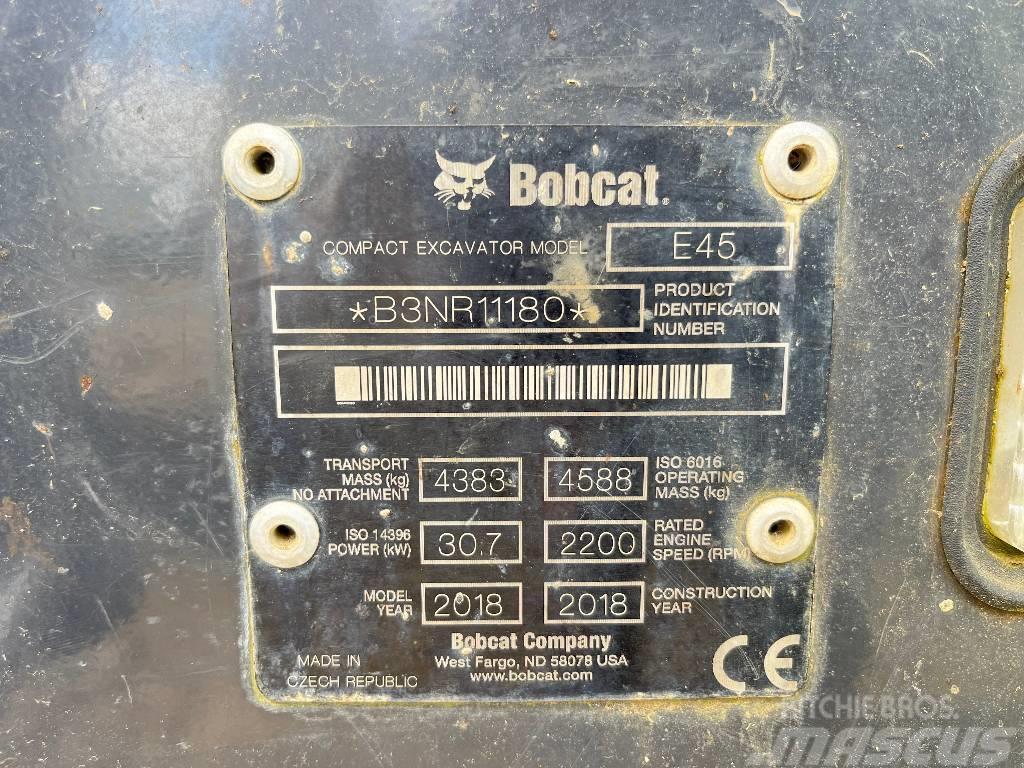 Bobcat E 45 Mini ekskavatoriai < 7 t