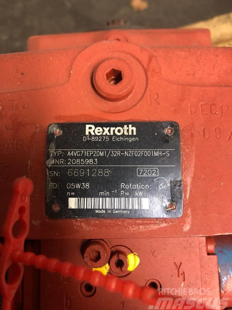 Rexroth A4VG71EP2DM1/32R-NZF02F001MH-S Kiti naudoti statybos komponentai