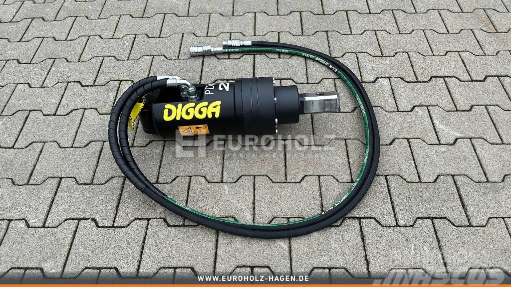  [Digga] Digga PDX2 Erdbohrer Motor mit Schläuchen Sėjamosios
