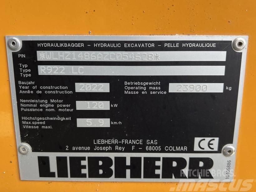 Liebherr R922 LC Vikšriniai ekskavatoriai