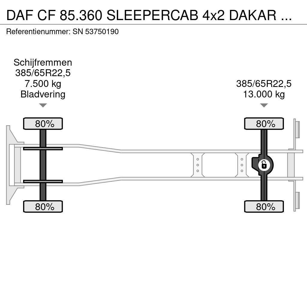 DAF CF 85.360 SLEEPERCAB 4x2 DAKAR EDUCATION TRUCK (ZF Sunkvežimiai su dengtu kėbulu
