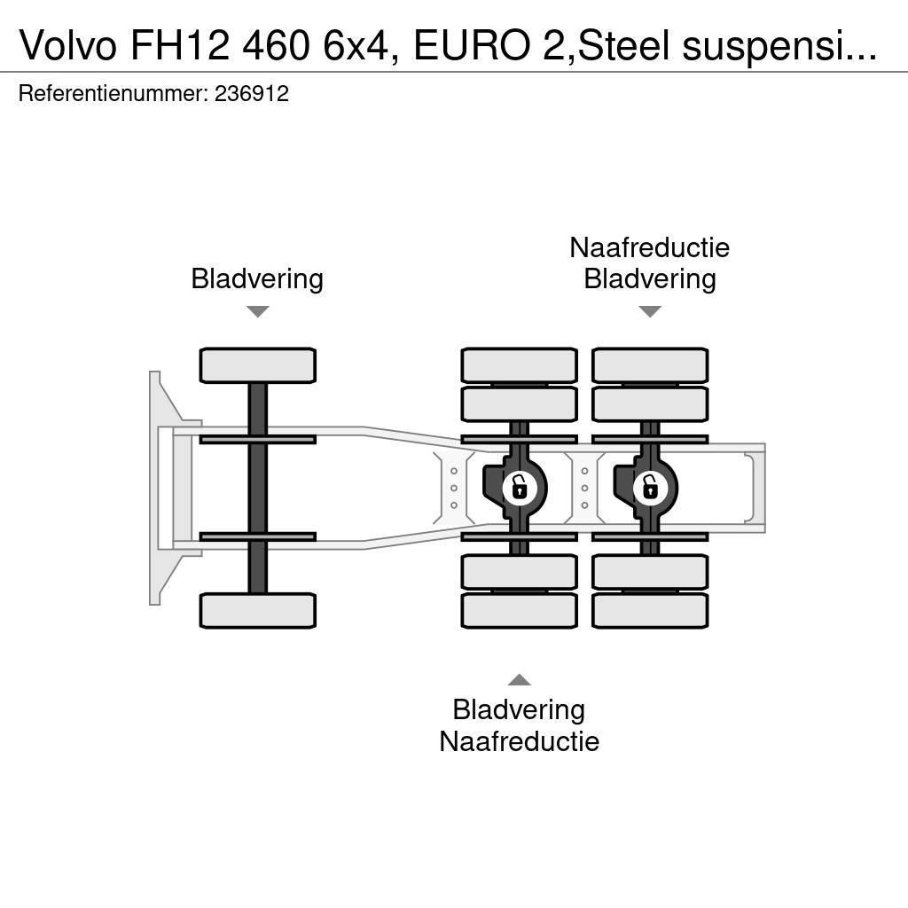 Volvo FH12 460 6x4, EURO 2,Steel suspension, Manual, Hyd Naudoti vilkikai