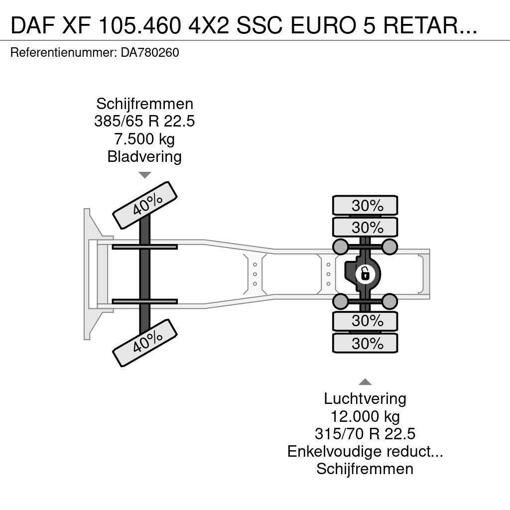 DAF XF 105.460 4X2 SSC EURO 5 RETARDER + MANUAL TRANSM Naudoti vilkikai