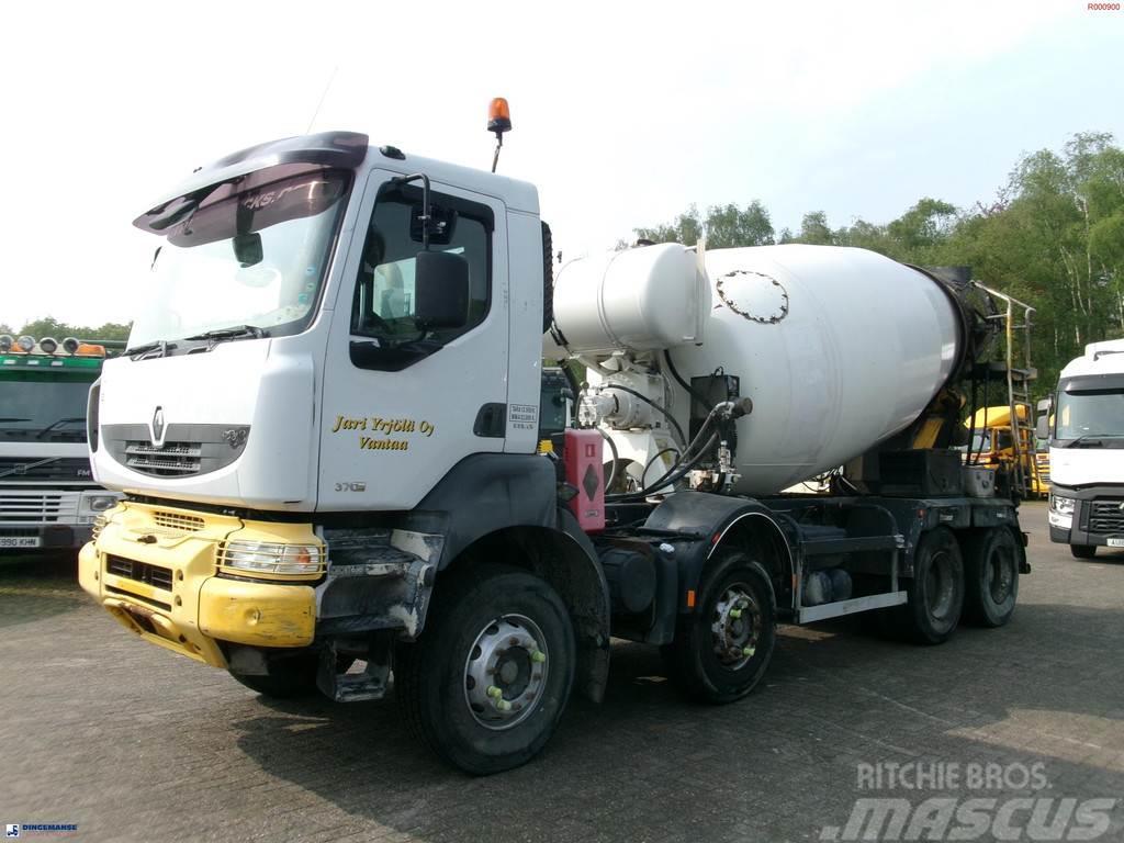 Renault Kerax 370.32 8X4 concrete mixer 9 m3 Betonvežiai