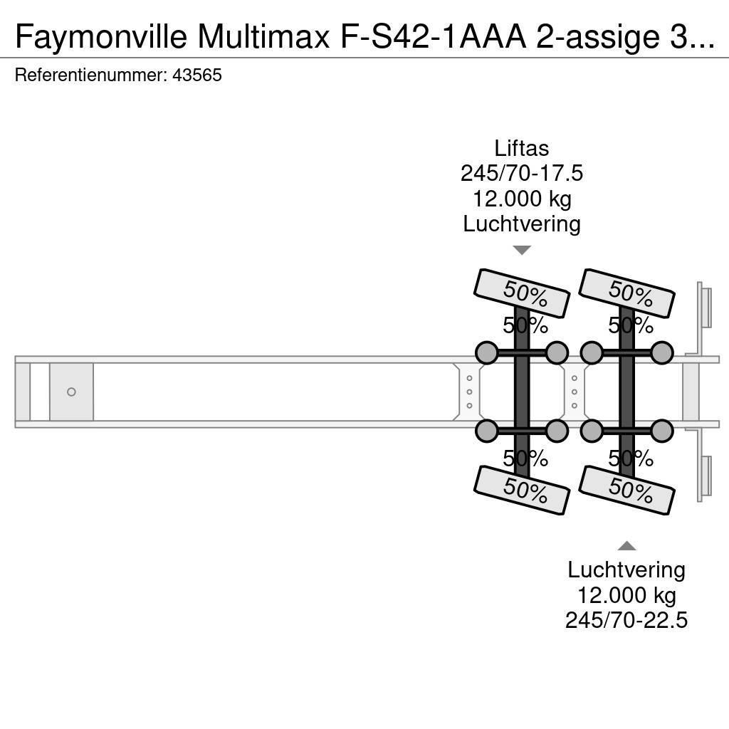 Faymonville Multimax F-S42-1AAA 2-assige 3,90 meter Extandable Žemo iškrovimo puspriekabės