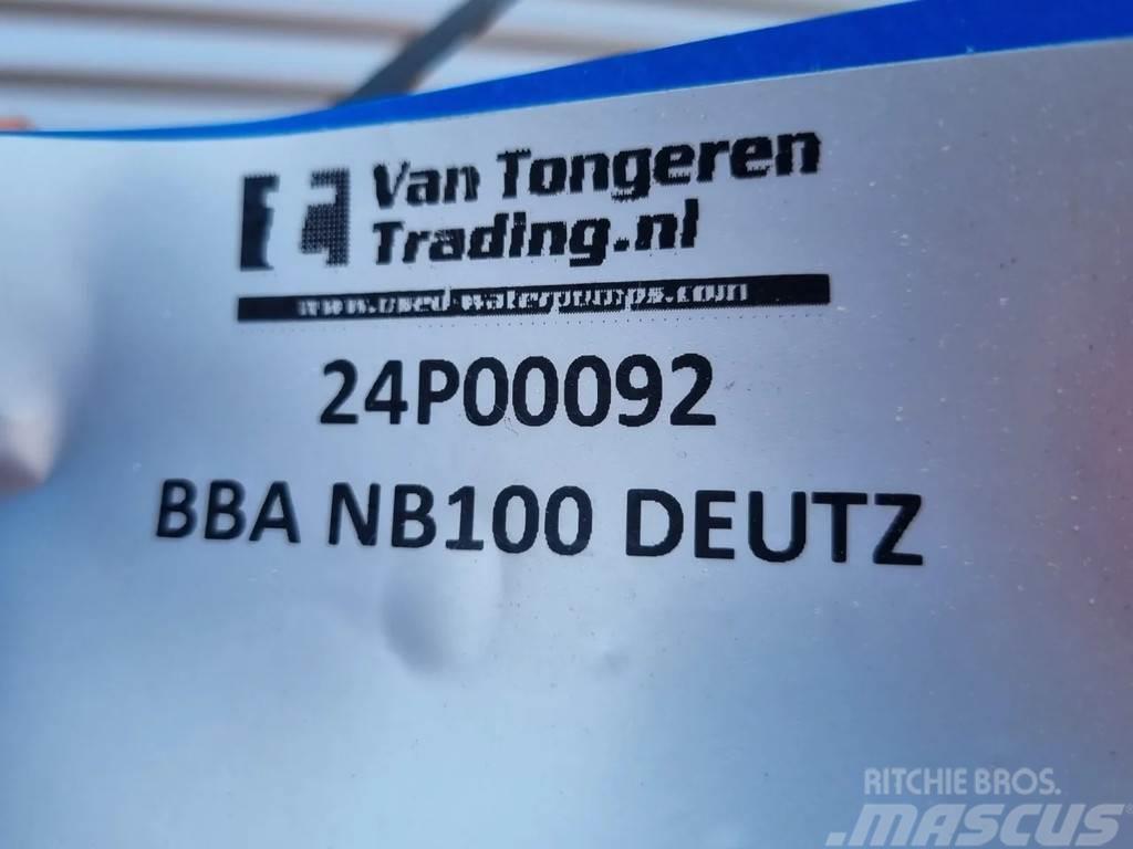 BBA NB100 + DEUTZ F2L 1011F Vandens siurbliai