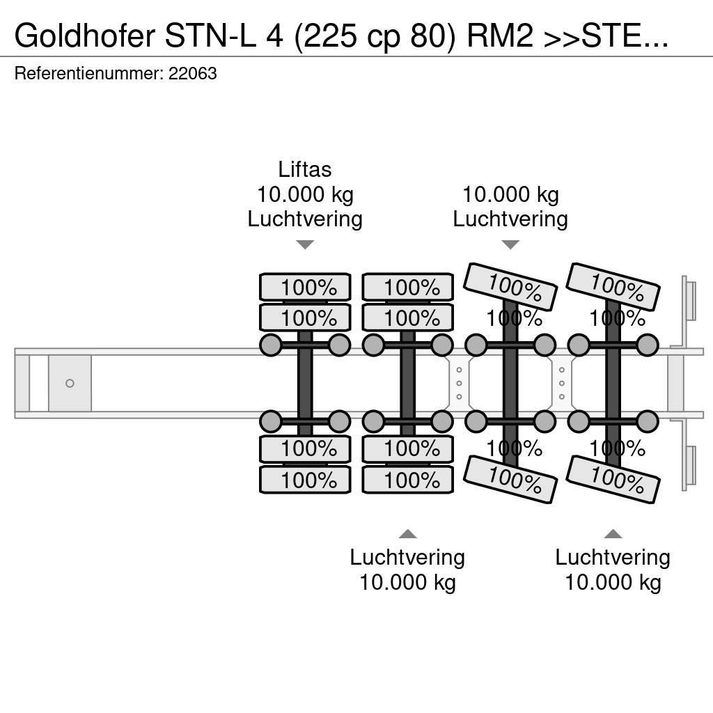 Goldhofer STN-L 4 (225 cp 80) RM2 >>STEPSTAR<< (CARGOPLUS® t Žemo iškrovimo puspriekabės
