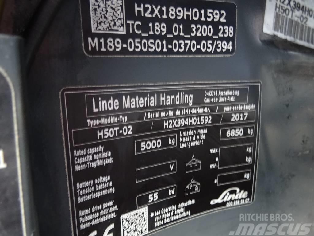 Linde H50T-02 LPG (dujiniai) krautuvai