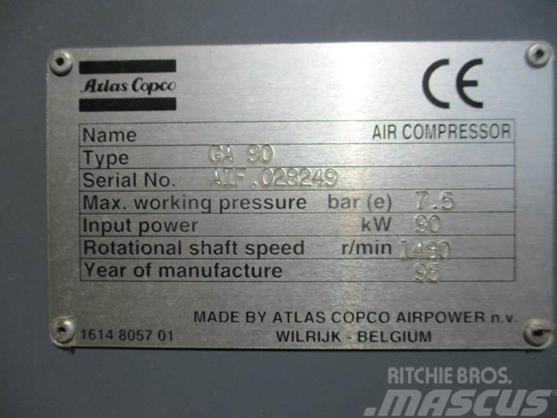 Atlas Copco GA 90 Kompresoriai