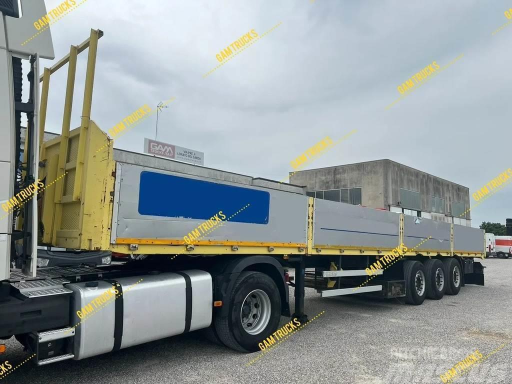 Pezzaioli SCT36U Pritsche 13.80m Bortinių sunkvežimių priekabos su nuleidžiamais bortais
