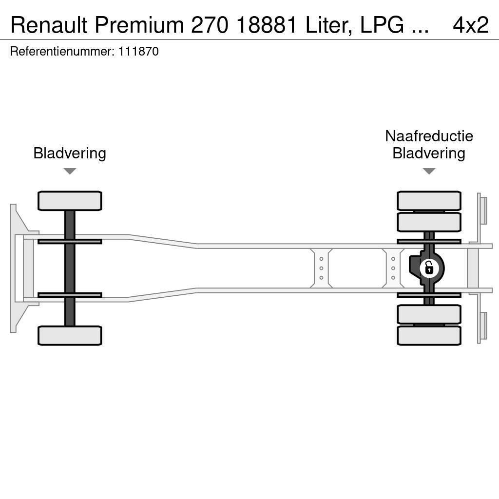 Renault Premium 270 18881 Liter, LPG GPL, Gas tank, Steel Automobilinės cisternos