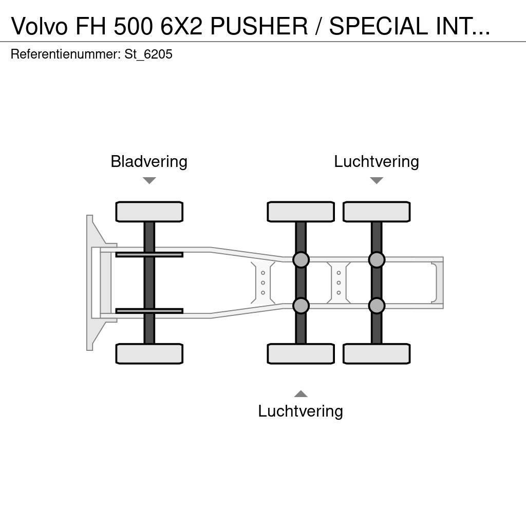 Volvo FH 500 6X2 PUSHER / SPECIAL INTERIOR Naudoti vilkikai