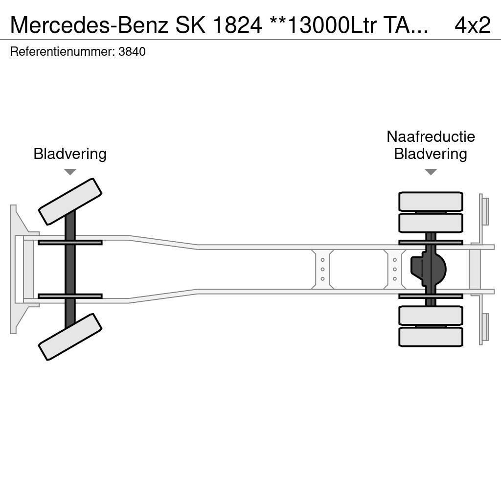 Mercedes-Benz SK 1824 **13000Ltr TANK-FULL STEEL**TOPSHAPE** Automobilinės cisternos