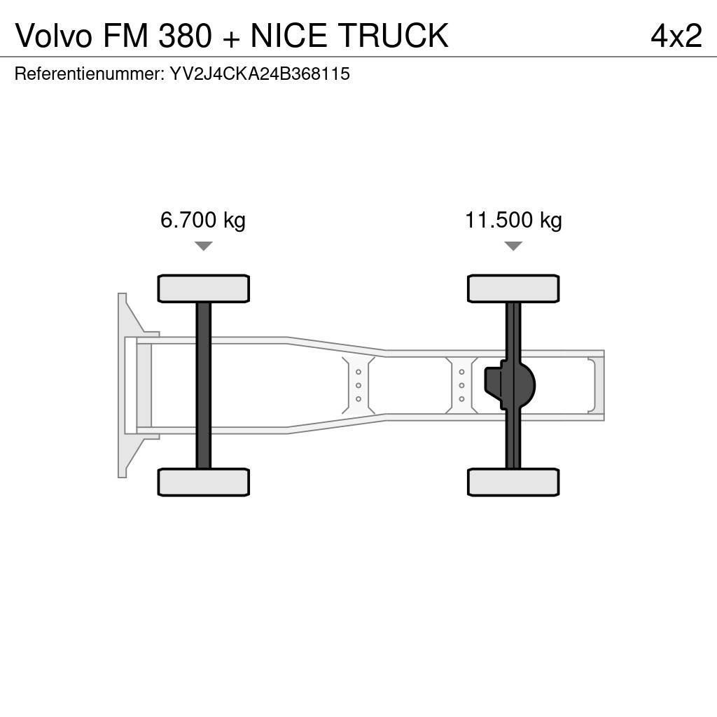 Volvo FM 380 + NICE TRUCK Naudoti vilkikai