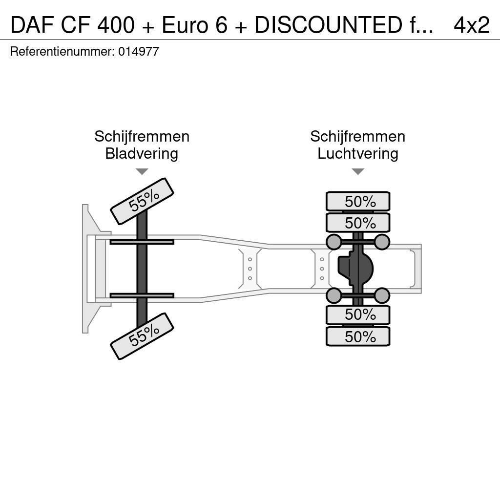DAF CF 400 + Euro 6 + DISCOUNTED from 20.950,- !!! Naudoti vilkikai