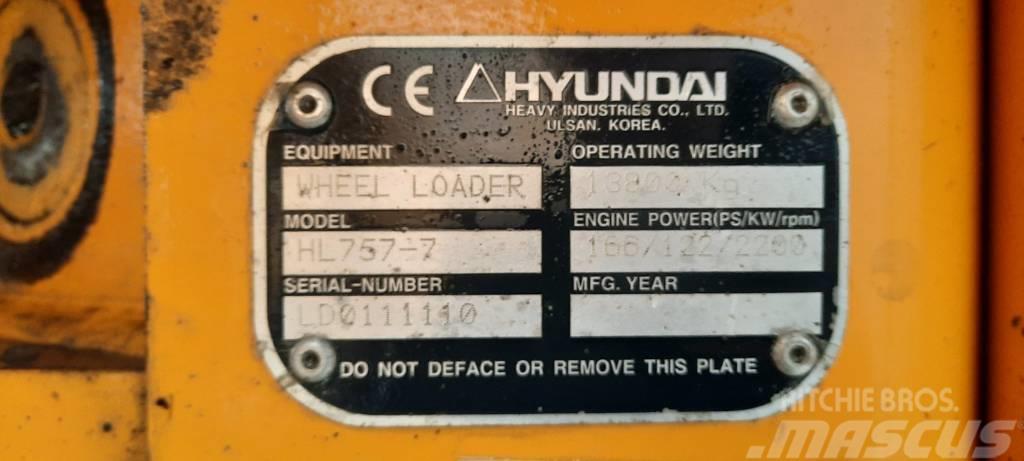Hyundai HL 757-7 Naudoti ratiniai krautuvai