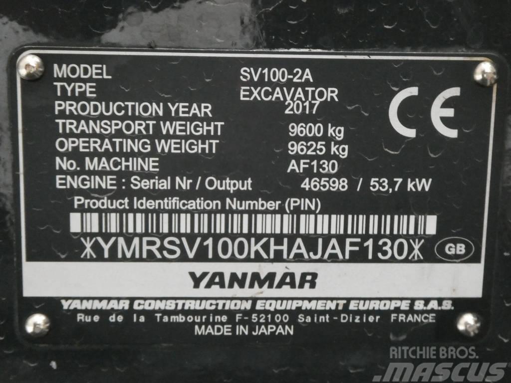 Yanmar SV 100-2A Vidutinės galios ekskavatoriai 7-12 t
