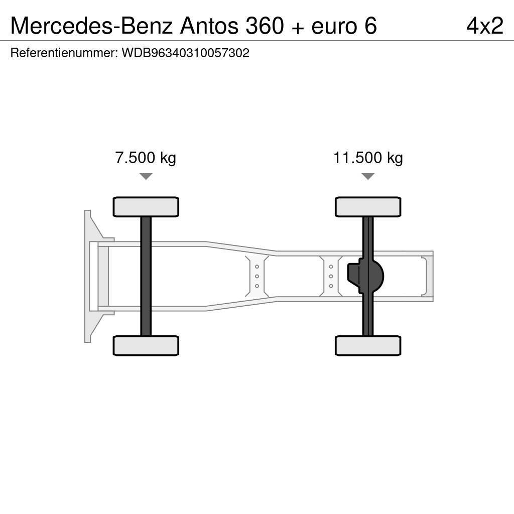 Mercedes-Benz Antos 360 + euro 6 Naudoti vilkikai