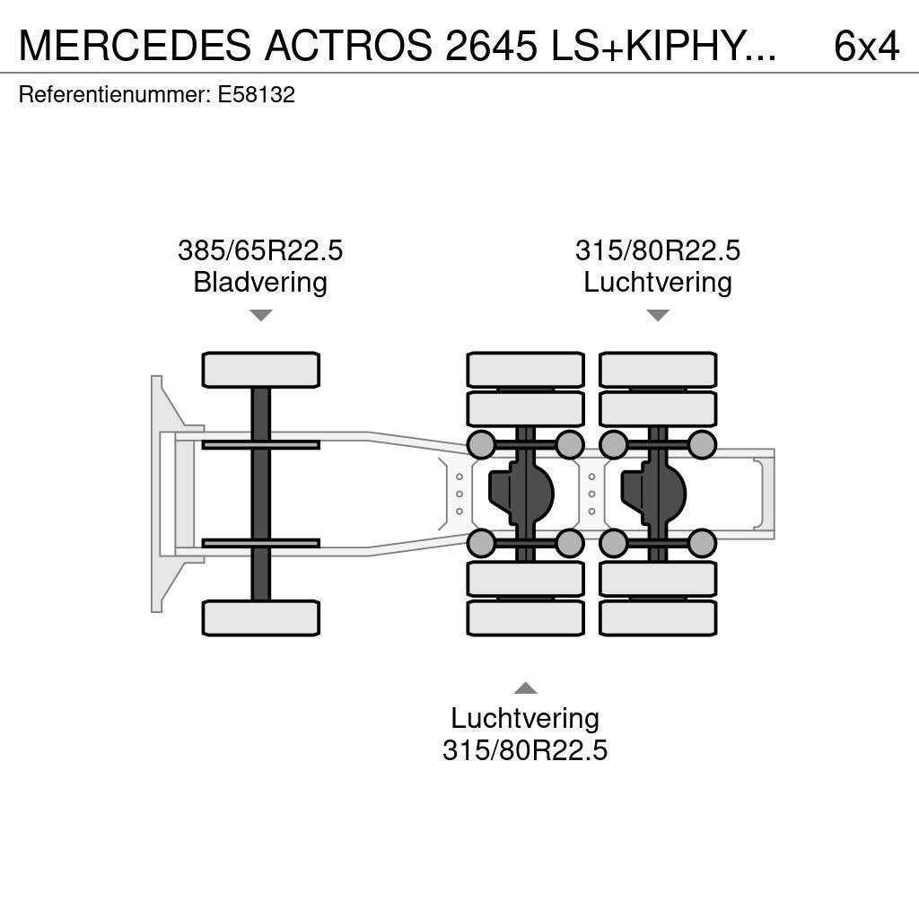 Mercedes-Benz ACTROS 2645 LS+KIPHYDR. Naudoti vilkikai